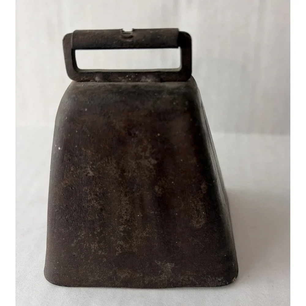 Vintage Cast Iron Cow Bell Unmarked Working Great